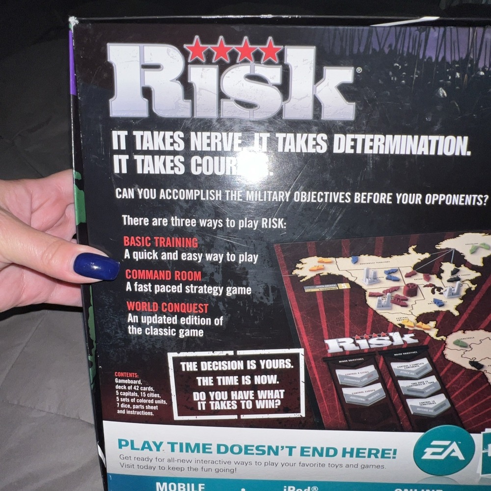 New 2008 Risk Board Game Of Strategic Conquest Parker Brothers Hasbro 12+ - Picture 6 of 6
